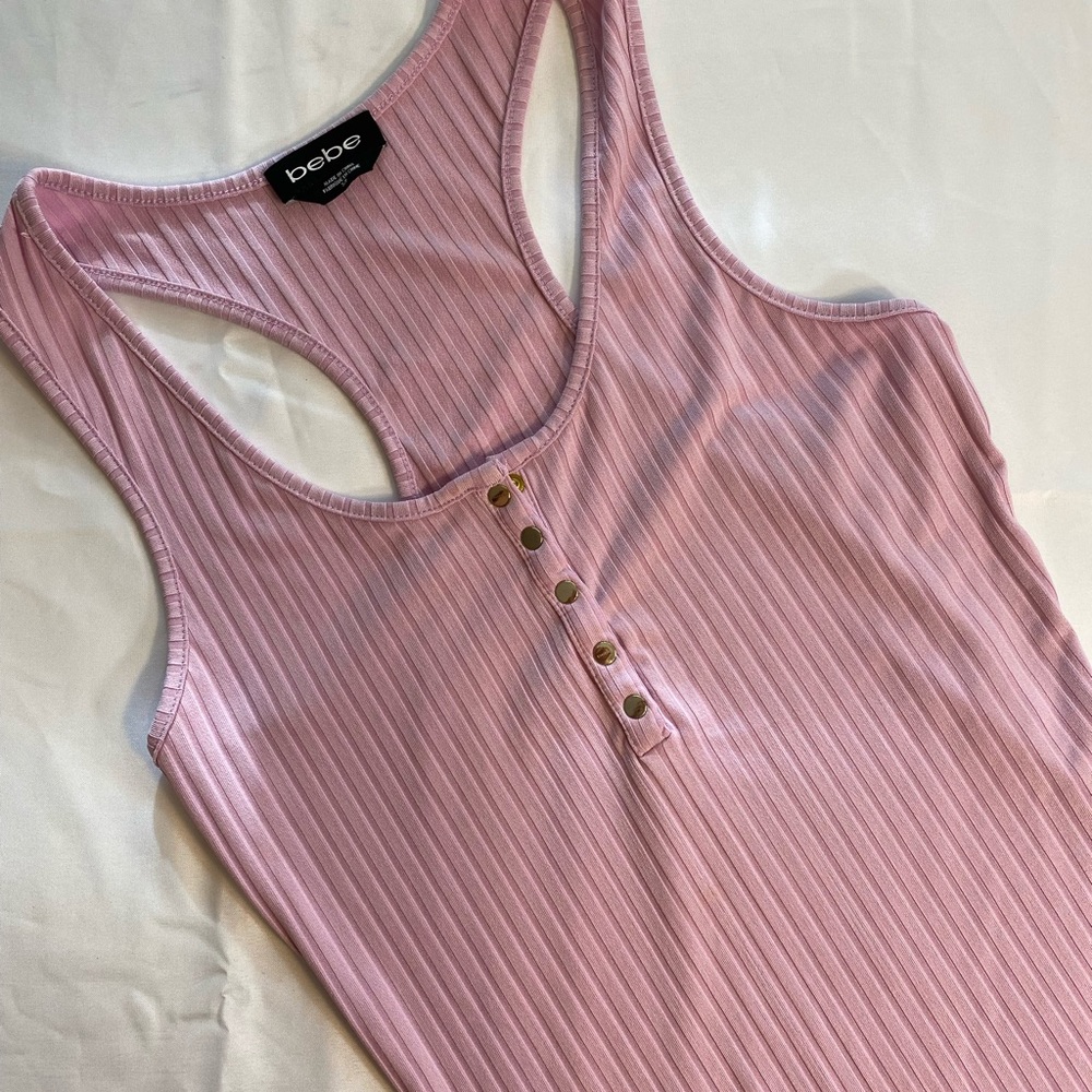 Bebe Ribbed Tank Dress